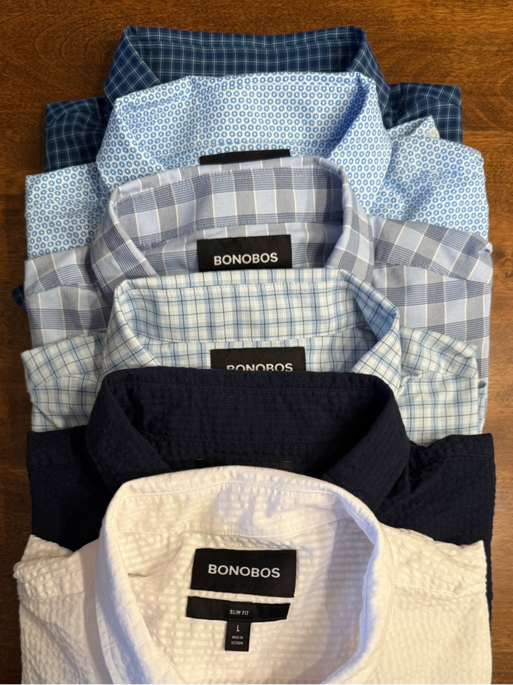Men’s Bonobos Tech Slim Fit Button-Down 6 Shirt Pack